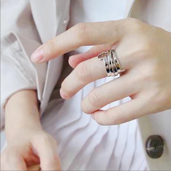 ADJUSTABLE 925 STERLING SILVER INFINITY RING, CUTE RING, SHINY RING. - Picture 4 of 4